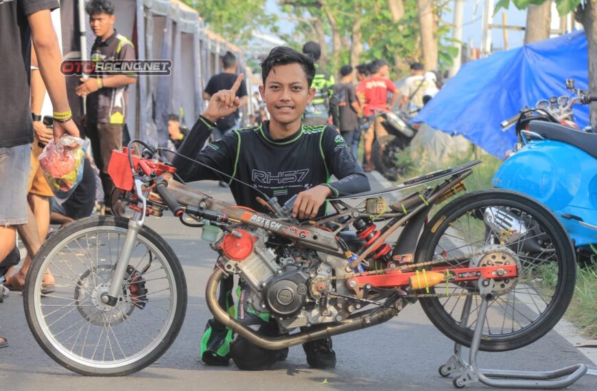 Deni Deblong “Garasi 141 Purworejo Joyo Racing” Tampil Istimewa Di Pertarungan Bebek 4T 200cc