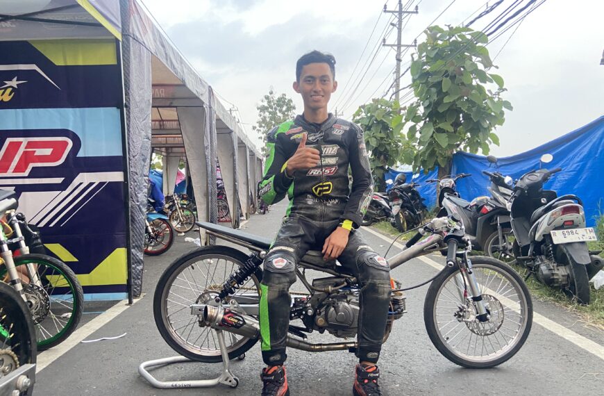 Kejurnas Drag Bike Purbalingga : Sleep Engine 200cc GRT Kebumen Jadi Yang Terbaik Lewat Octo Zalfa