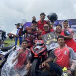 Tampil Tenang Di Trek Basah Aqsal Ilham “M2S Kalteng” Sukses Raih Podium Di Kejurnas Motoprix Tasikmalaya Seri 2 Race 1