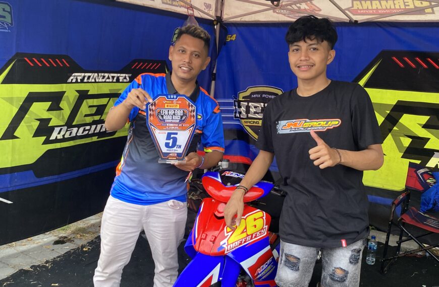 LFN HP969 Road Race Championship: Star Grid 17 Dafa Fey “Henz Exhaust 27HZ Purwokerto” Sukses Raih Podium Di Pertarungan Bebek 4T 130cc Novice