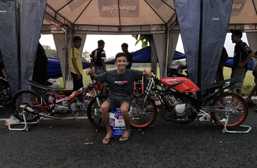 Kejurnas Drag Bike Purbalingga : Bebek 4T 130 TU “HMS LEMBU MUKTI” Pecah Telor Lewat Vano Mahendra Ninja 155 Std Podium 2