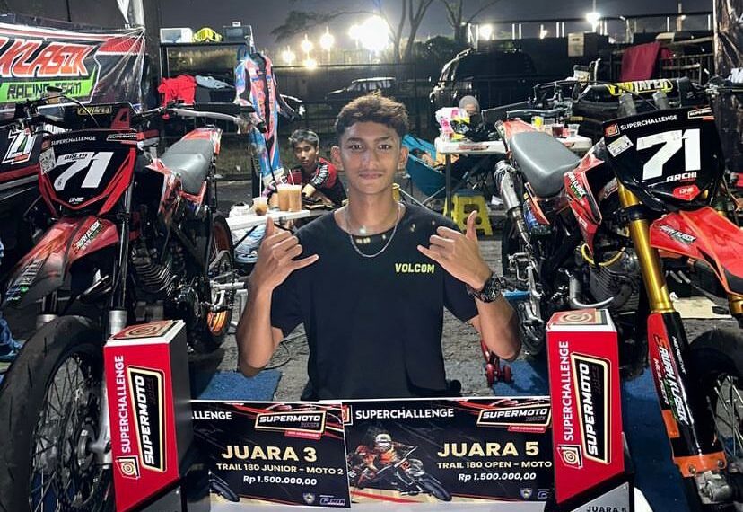 Kejurnas Supermoto Seri 3 Mijen : Poin Rapat Archi Ramiro “Sawah Klasik Racing Team” Siap Tampil All Out