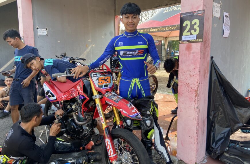 Kejurnas Superchallenge Supermoto Seri 4 Subang : Dafa Fey Pastikan Tarung Di Kelas 180cc Open “Cs sport collection SMI tasikmalaya kuramo AB|108”