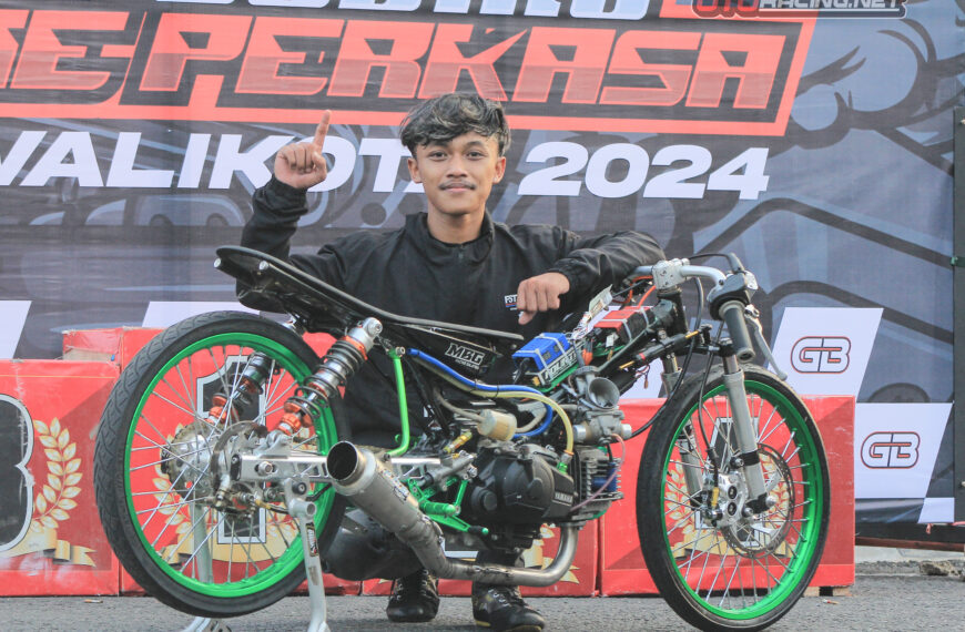 Mantap!! Sleep Engine 4T 200cc Gajah Motor FT MBG Racing LC27 Cetak Best Time 7.0 Detik, Drag Bike Rookie Solo 2024