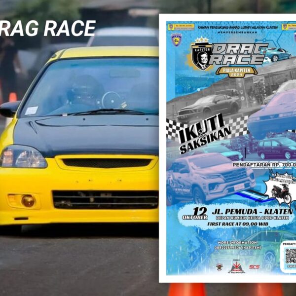 Drag Race Piala Kapiten Siap Di Gelar Sabtu 12 Oktober, Suguhkan Hadiah Juara Umum 1 Unit Sepeda Motor!!