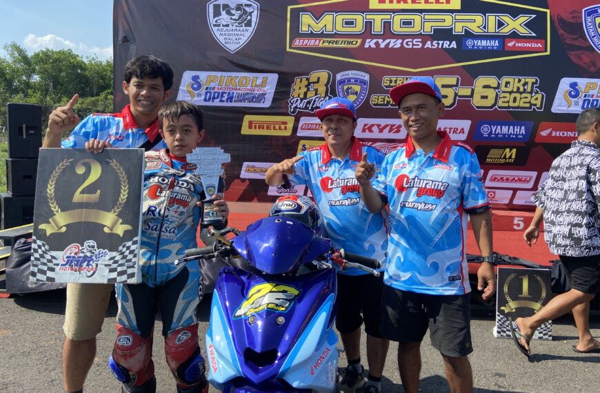 Tampil Sebagai Tuan Rumah Omar Bule Sukses Jadi Runer Up Pertarungan Begineer, Motoprix Round 3 Semarang.