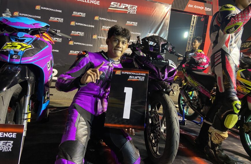 Pacu Jupiter Z1 Sendirian! M. Syauqi Sukses Raih Podium Terbaik di Kelas Bebek 4Tak 130cc Novice Super Prix Seri 1 Semarang