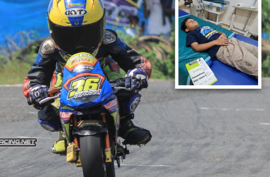 Meski Sempat Di Rawat Rafandra Tetap Raih Podium di Pertarungan Mini GP “Tolak Miskin Mini Race” Boyolali 2025, Semangat Luar Biasa!