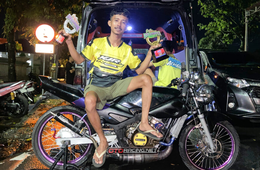 Comeback! Ninja Sunmoory 155cc Kerupuk Bawang KJR Raffa Racing Dominasi Podium di Drag Bike Slawi 2025