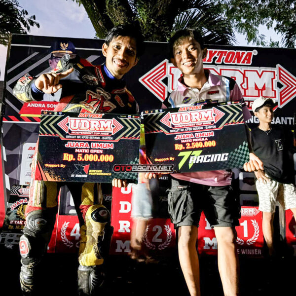 UDRM Banten: Target Tercapai! Dua Pembalap DJP Tatsumaki Sapu Bersih Juara Umum Matic Open & Pemula!