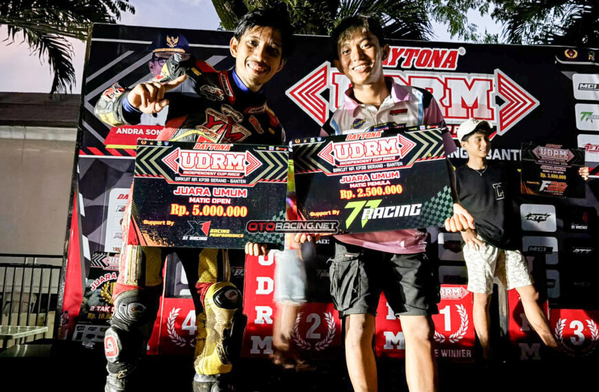 UDRM Banten: Target Tercapai! Dua Pembalap Djiper Tatsumaki Sapu Bersih Juara Umum Matic Open & Pemula!