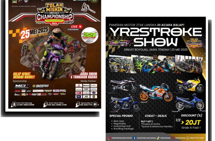 Tak Hanya Balap di YR Tolak Miskin Mini Race Boyolali, Ada Pameran Motor 2Tak dari YR 2Stroke Show!
