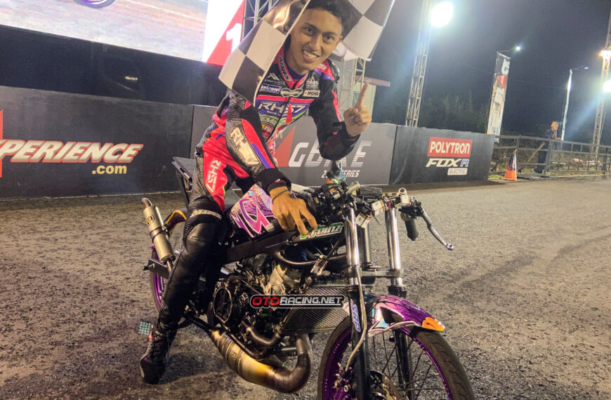 Ockto Zalfa ‘RH57’ Kunci Juara Umum Point B di Black Dragbike Seri 1 Semarang!