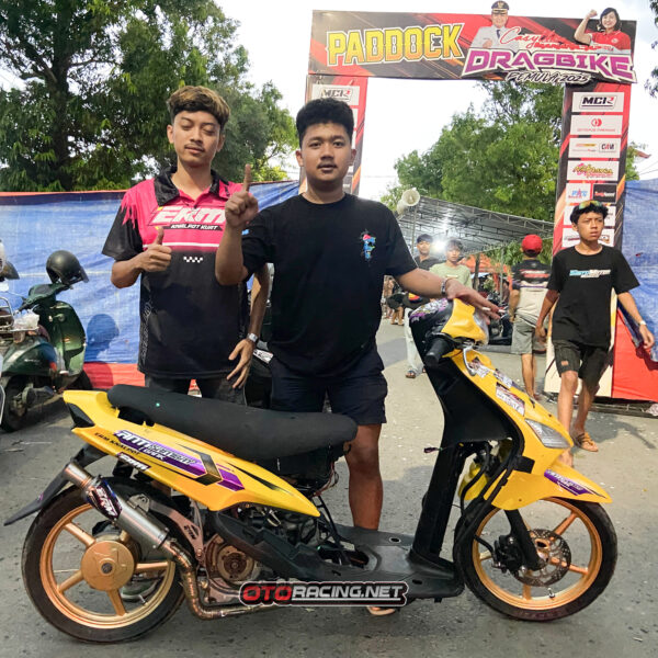 DragBike Slawi 2025 : Fokus Riset Noken As Matic Sunmoory 200cc Racikan M-Tech Purwokerto Sukses Raih Podium Terbaik