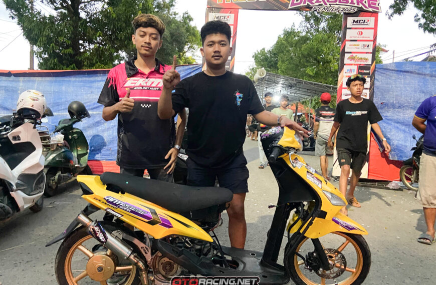 DragBike Slawi 2025 : Fokus Riset Noken As Matic Sunmoory 200cc Racikan M-Tech Purwokerto Sukses Raih Podium Terbaik