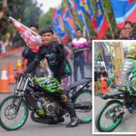 Ninja 155 std Racikan Sonel Sudrajat Sikat 15 Juta di UDRM Drag Bike Cilegon Lewat Noval Codet, Pakai Knalpot RTX!