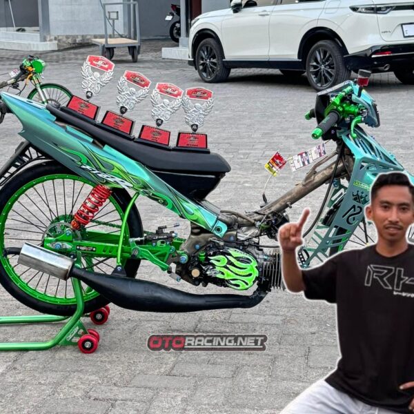 Fiz R AG Style Sekar Anom Group Berjaya di Drag Bike Gresik, Raka Komang Catat Best Time Nasional!