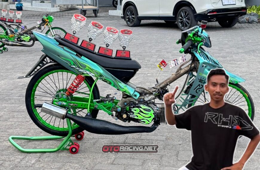 Fiz R AG Style Sekar Anom Group Berjaya di Drag Bike Gresik, Raka Komang Catat Best Time Nasional!