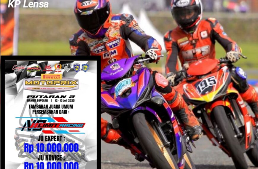 Motoprix Seri 2 Boyolali: No Limit Racing Team Beri Bonus Juara Umum Total Rp20 Juta untuk Kategori Novice dan Expert