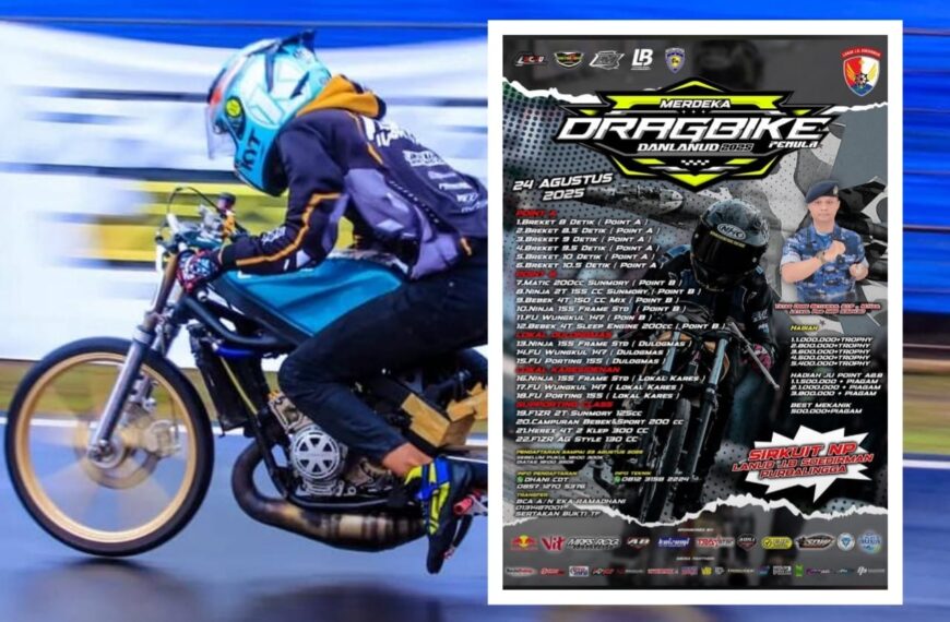 Merdeka Danlanud DragBike Siap Digelar Minggu, 24 Agustus di Lanud Wirasaba Purbalingga