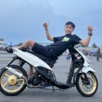 Perdana Tampil, Matic 200cc Haiki Project Langsung Tebar Pesona di Merdeka Dragbike Purbalingga