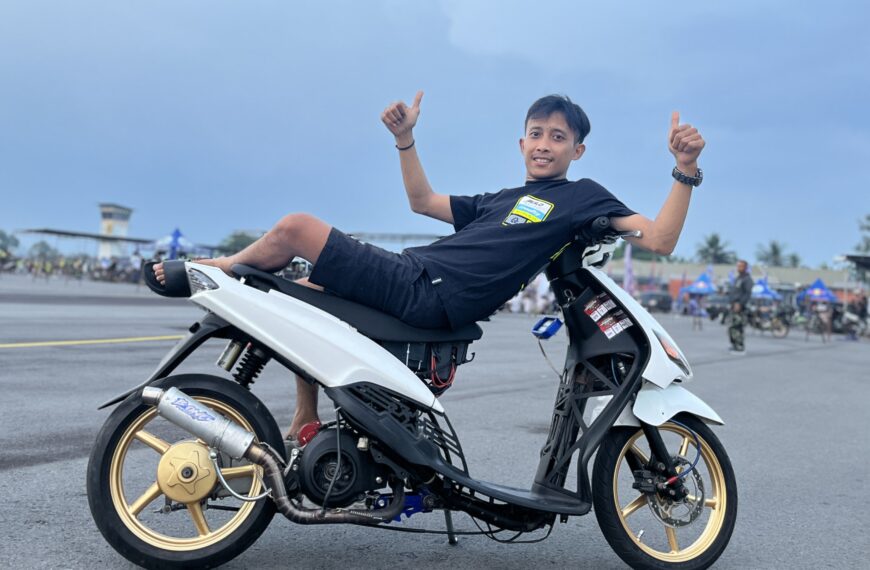 Perdana Tampil, Matic 200cc Haiki Project Langsung Tebar Pesona di Merdeka Dragbike Purbalingga