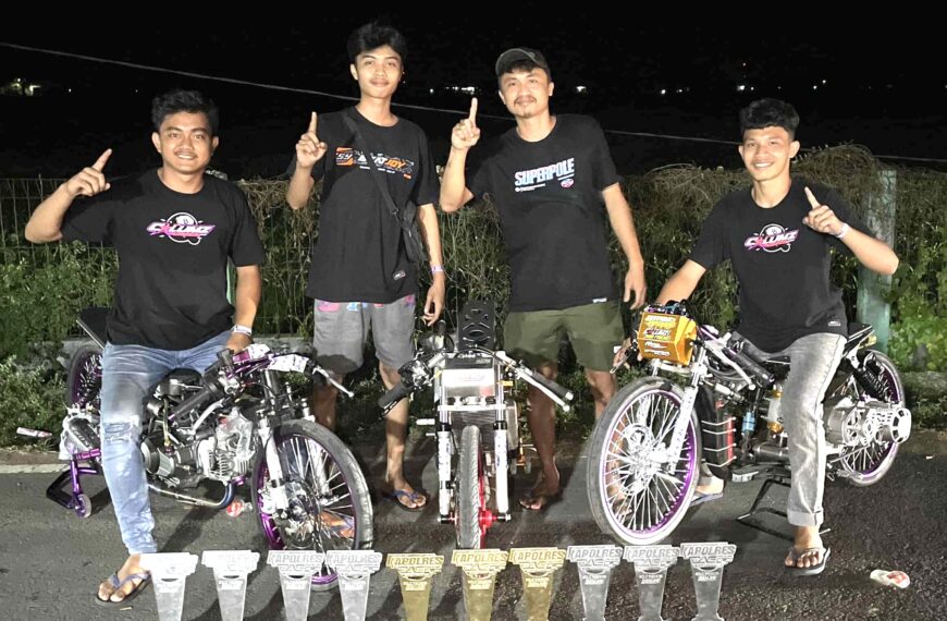 Nanda Kotak Dan M. Alif ‘UD Tani Afdhal’ Sukses Jadi Jawara di Tiga Kelas Bergengsi dan Borong Podium di Drag Bike Seri 2 Takalar