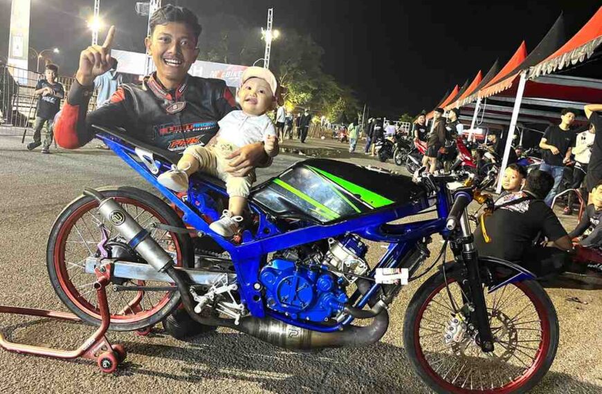 Black Dragbike Malang: Tampil Sebagai Tuan Rumah, Deni Deblonk Jawara Ninja 155cc Std “Ninjaku Tak Pernah Ingkar Janji”