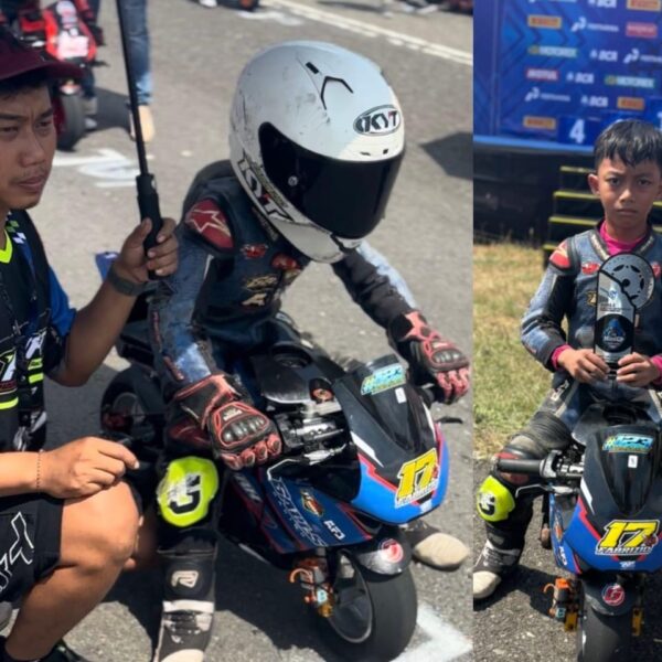 Perdana Tarung di Kelas Pro Kejurnas FIM Mini GP Boyolali, Fabrizio Langsung Raih Podium 2!