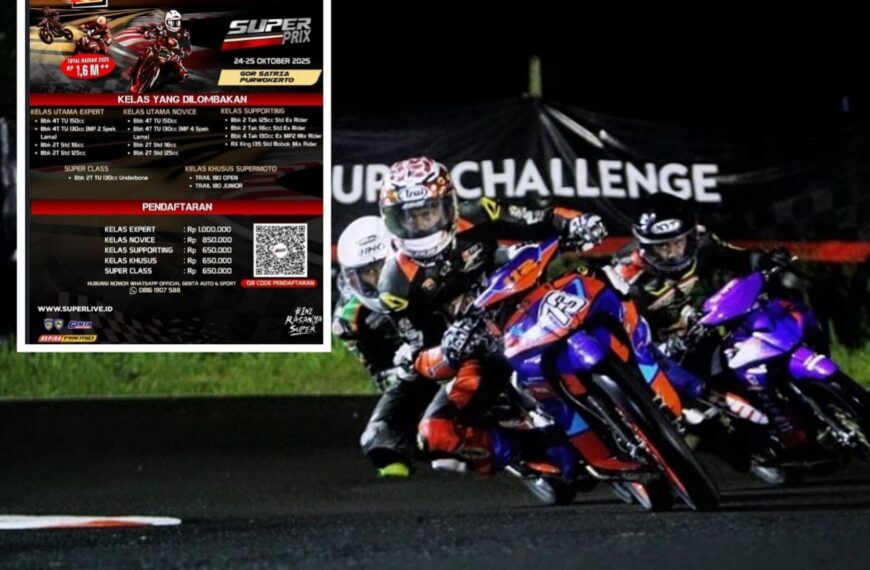 Super Prix Seri 4: GOR Satria Purwokerto Siap Disulap Jadi Sirkuit Road Race Mewah & Banjir Hadiah!