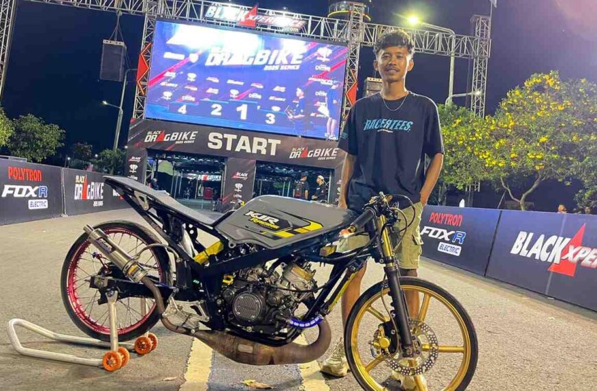 Black Dragbike Purwokerto: Motor Baru KJR Racing Indonesia Langsung Tebar Pesona, Catatkan 6,9 Detik!