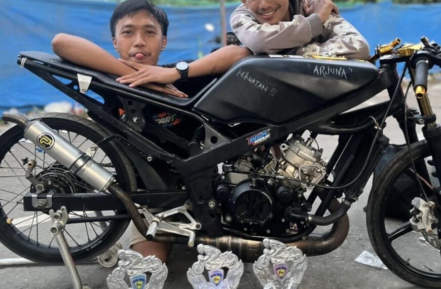 Risetan Mesin Baru Ninja 155cc Std KGRT Pemalang Langsung Raih Podium di Dragbike Purworejo Lewat Febri Jenglot