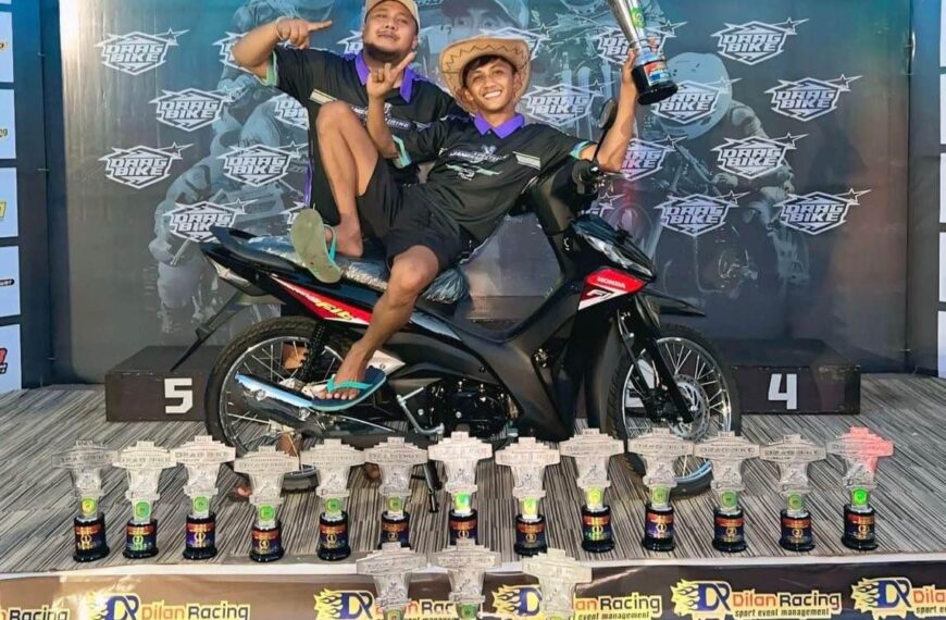 Jangkar Miring Racing Team Sukses Raih Lima Podium Terbaik dan Amankan Juara Umum Open Bersama Sukma S di Kejurnas DragBike Singkawang