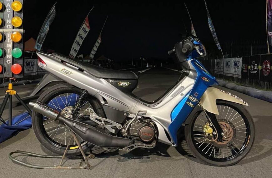 Terbangun Dari Tidur Panjang, Fiz R Sunmory Racikan 97Concept FT RTX Exhaust Jawara Dragbike Purbalingga!