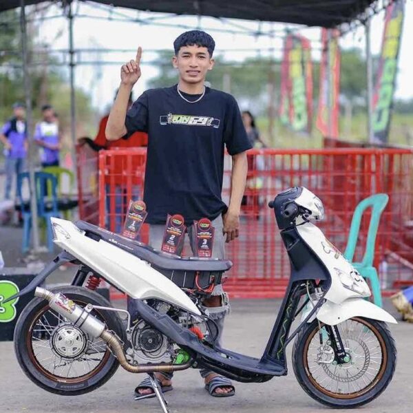 Matic Sunmori 200cc Ion 69Garage Catatkan Best Time dan Borong Podium 1–3 di Dragbike CRP 99 Lampung
