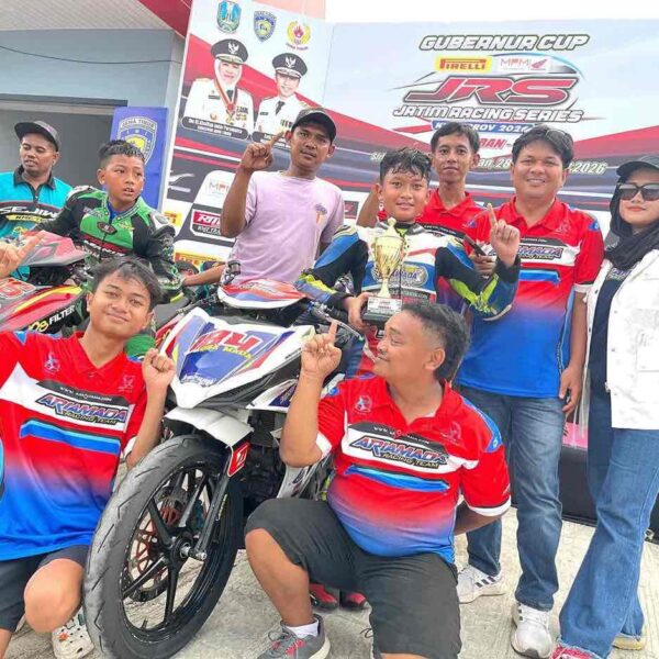 JRS Seri 1 Magetan: Perdana Turun di Sirkuit Suryo Magetan Aqsa Mada Tampil Istimewa Raih Podium Terbaik Kategori Beginner