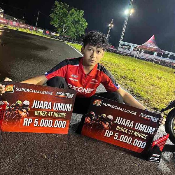 Josjis! Chessy Melandri Sikat Dua Juara Umum Novice Bersama Dua Tim Berbeda di Super Prix Tasikmalaya 2026
