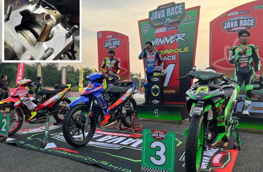 JRC Seri 1 Semarang: Tiga Underbone 130cc Jawara Superpole Ternyata Pakai Kruk As MCR!