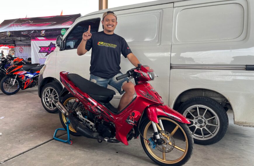 Fiz R Sunmory 125cc Tejo Racing Ngawi Raih Poidium Terbaik di Black Dragbike Semarang Round 1 2026