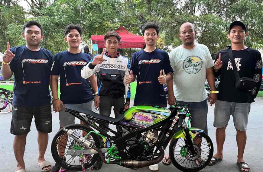 Ninja 155cc STD DRK Gibran Racing Team Sikat Podium Terbaik di ADS Dragbike Slawi Seri 2