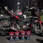 BKL Drag Bike Bengkulu: Honda GTR AMP23 X DC124 X IFR Muffler Sabet Tiga Podium Pro Street 200cc, Ini Rahasia nya!