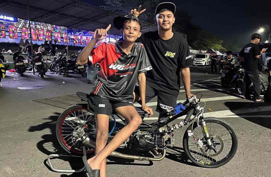 ADS Drag Bike Slawi Seri 2: Perdana Tarung di kelas bebek 4Tak 130cc Squad Kisik Boys73 Langsung Juara!