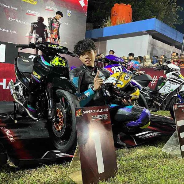 Super Prix Boyolali: Tahan Gempuran Chessy Melandri, Reykat Yusuf Jawara Bebek 4Tak 130cc Novice