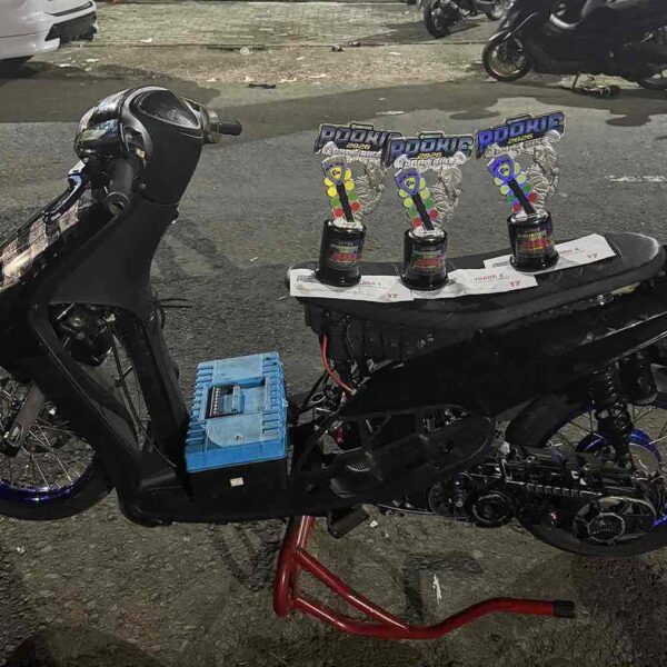 Matapanah Dragbike Magetan: Konsisten Catat 7,6 Detik Selama 4 Event, Matic Sunmori 23 Motor Karanganyar Kembali Raih Podium Terbaik!