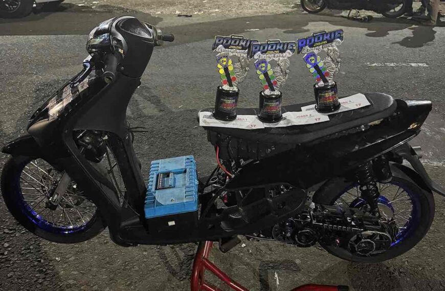 Matapanah Dragbike Magetan: Konsisten Catat 7,6 Detik Selama 4 Event, Matic Sunmori 23 Motor Karanganyar Kembali Raih Podium Terbaik!
