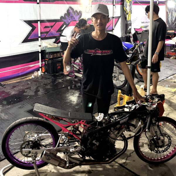Tiga Pekan Beruntun Tempuh Yogyakarta -Gorontalo–Semarang, Elrum Racing Team Raih Hasil Apik di Black Dragbike Seri 1