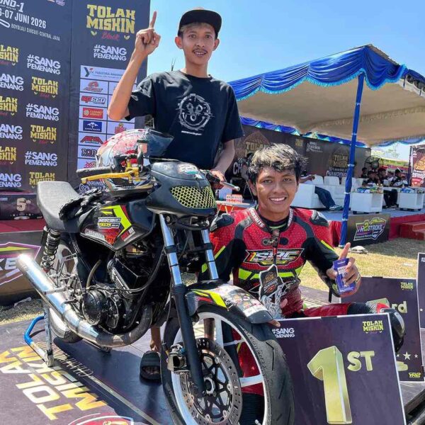 RX King Mbajing Tech Pecah Telur di Tolak Miskin Road Race Championship Seri 1 Boyolali 2026