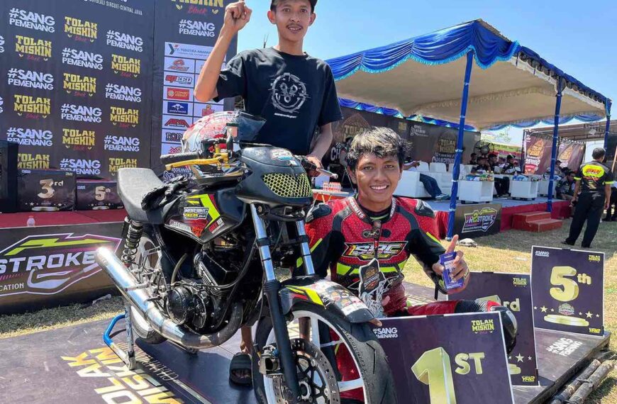 RX King Mbajing Tech Pecah Telur di Tolak Miskin Road Race Championship Seri 1 Boyolali 2026