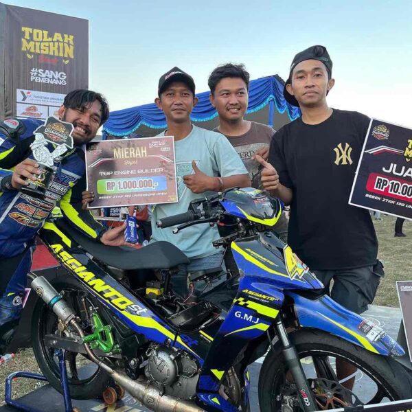 UB 130cc Putra Asgianto “Pecah Telur”, Raih Podium Terbaik di Tolak Miskin Road Race Championship Seri 1