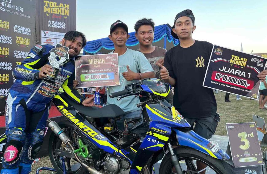 UB 130cc Putra Asgianto “Pecah Telur”, Raih Podium Terbaik di Tolak Miskin Road Race Championship Seri 1